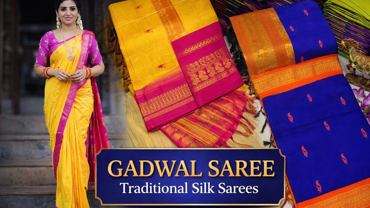 Original Kalyani gadwal sarees 💯 price 1000₹/only 💞 #sareelove #viral #saree# @AnithaTagarkhede 