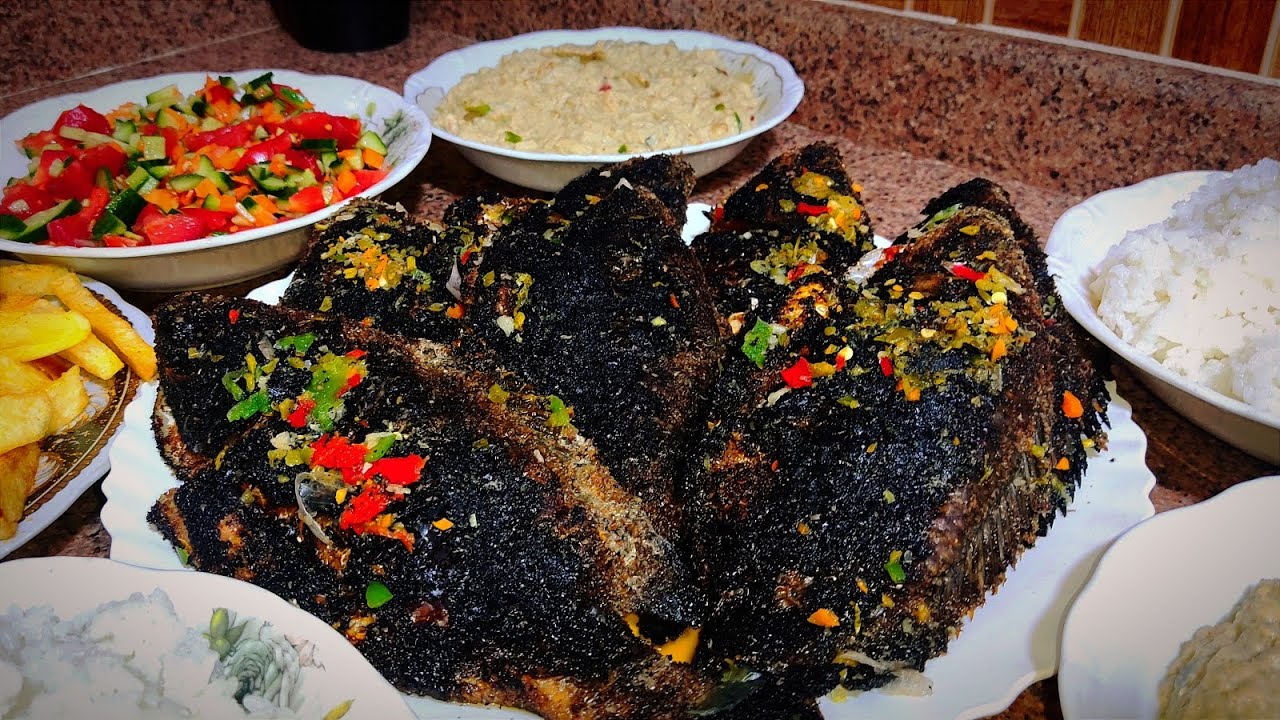 سر خلطه السمك المشوي اللي بتنقل طعمه في حته تانيه وطريقه عمل بابا غنوج (بتنجان مشوي) و رز بكل سهوله 