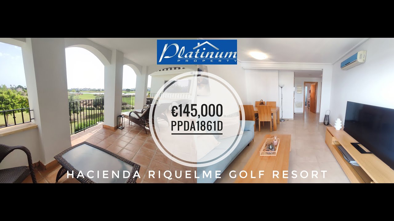 €145,000 2 Bed 1 Modern Bathroom Apartment on Hacienda Riquelme Golf Resort close to the clubhouse
