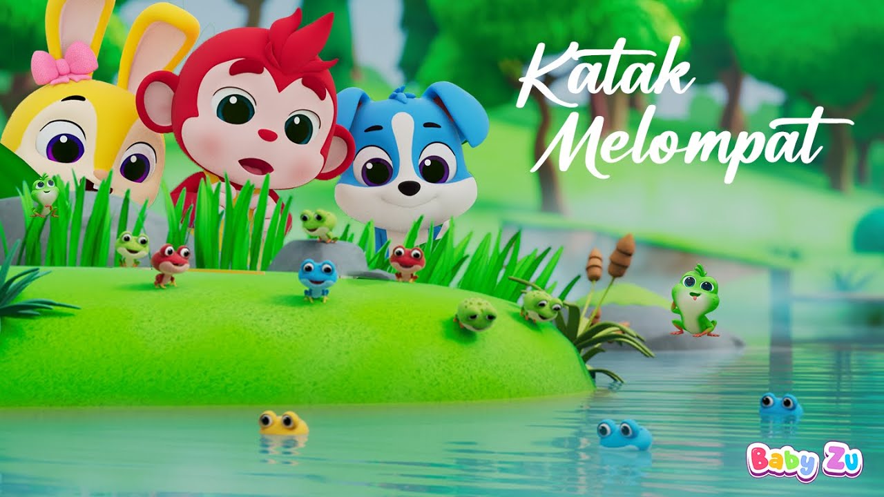Katak Melompat ♪  Lagu anak Indonesia Original ♪  BabyZu