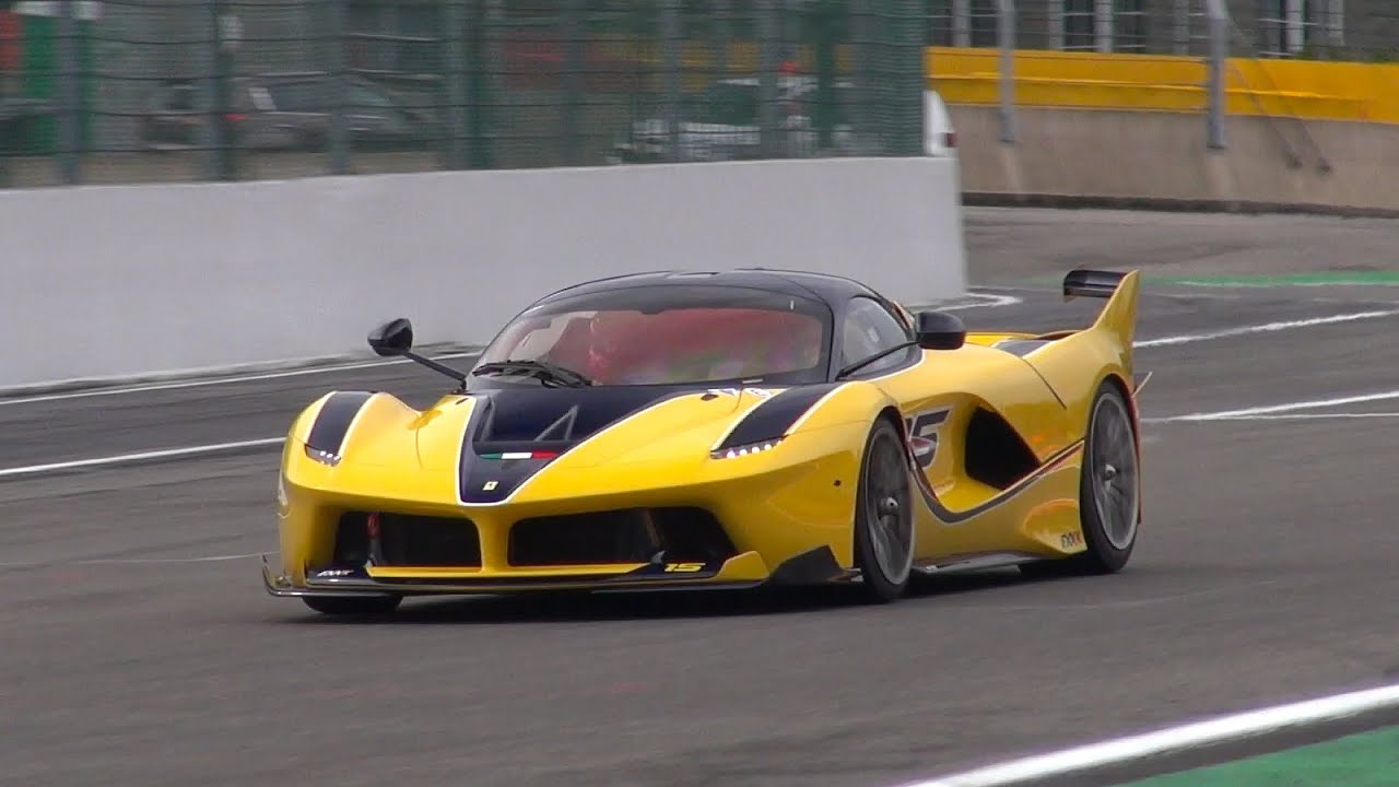 Christine Sloss driving her Ferrari FXX K on SPA! Accelerations, Backfire & More!