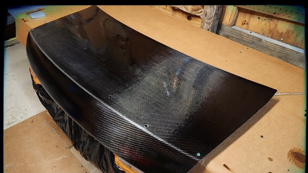 DIY Carbon Fiber Skinning/Wrapping Trunk With Multiple Pieces Tutorial - Pontiac G8 Trunk Part 2