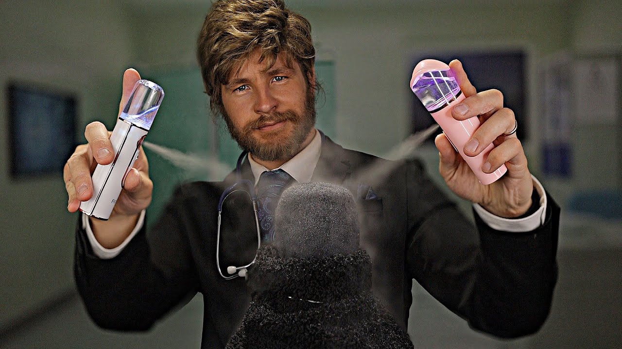 [ASMR] Nicest Doctor Cooling You Down (Spray Bottles)