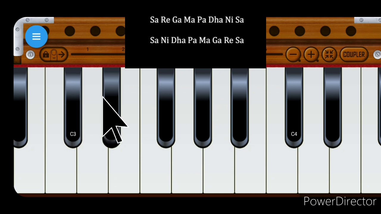 First SARGAM notes of Real HARMONIUM & Mobile HARMONIUM app