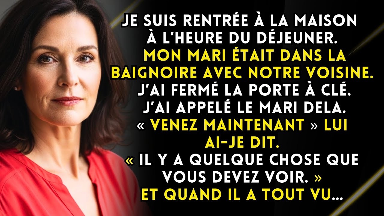 Il était dans la baignoire avec la voisine; j’ai fermé la porte tremblant — et la clé a tout changé…