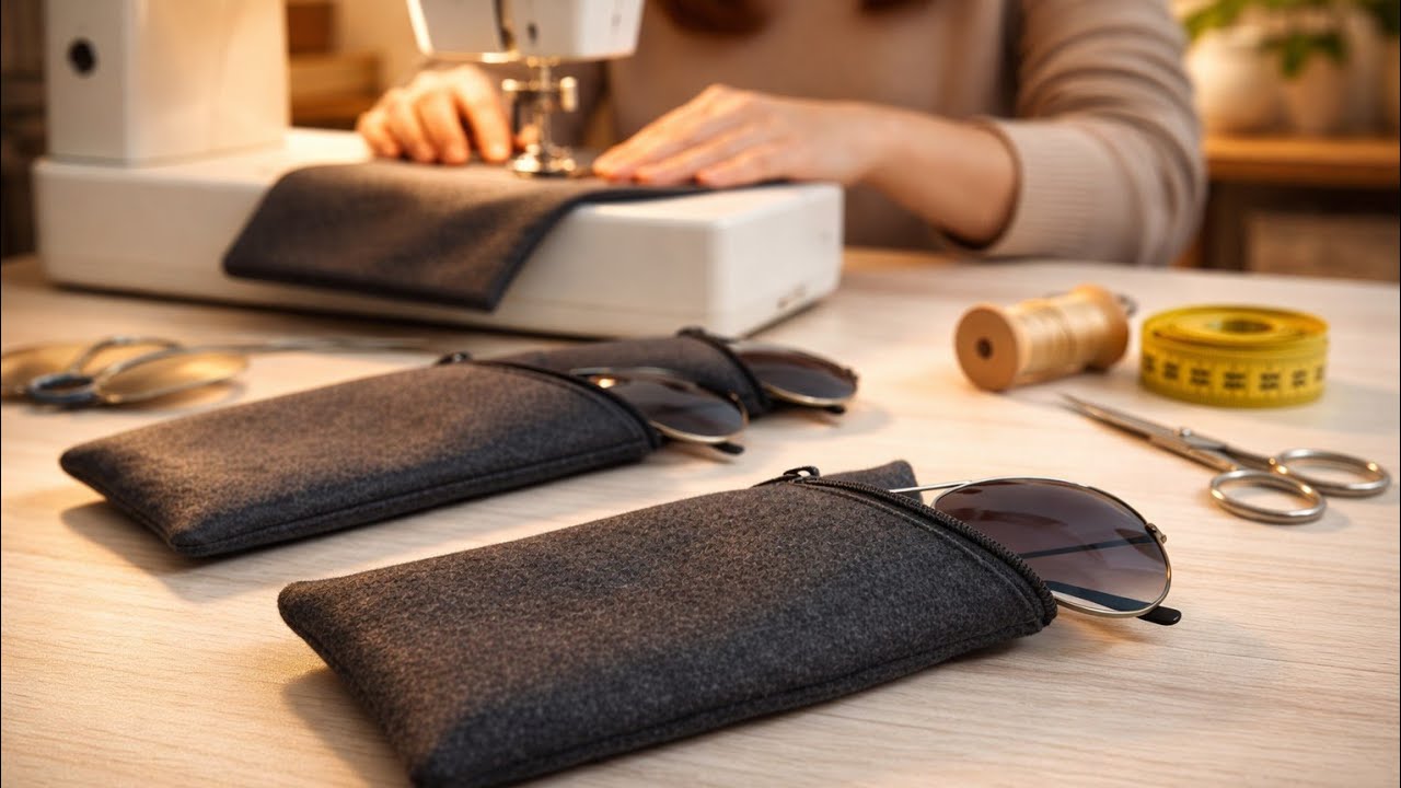 💰Make a glasses case with extra pieces of fabric and earn money✂️🧵🪡
