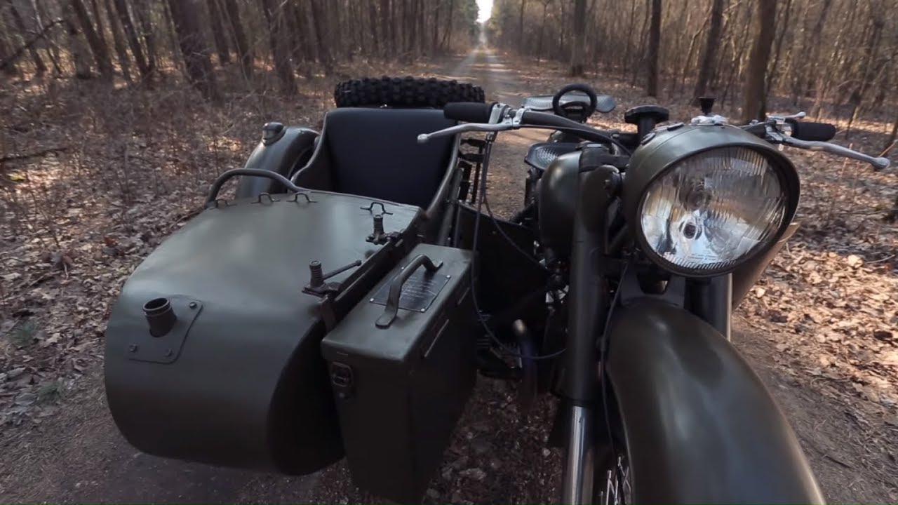 Radziecki motocykl produkowany na potrzeby wojska! #Legendy_PRL