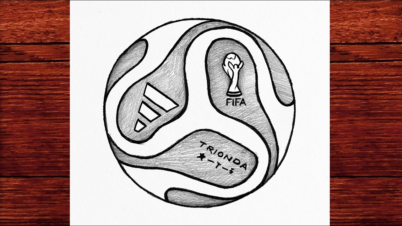 How to Draw the FIFA WORLD CUP 2026 BALL (TRIONDA) ⚽ Step by Step Tutorial
