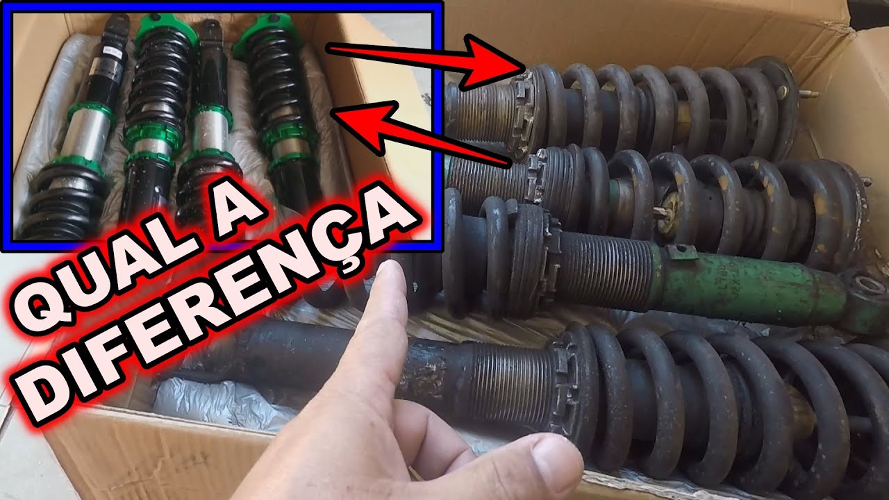 QUAL A DIFERENÇA ENTRE SHAKOTYOU (COILOVER) E SUSPENSÂO DE ROSCA