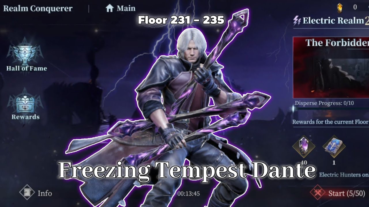 Electric Realm Floor 231 - 235 | Dante Freezing Tempest | Devil May Cry : Peak of Combat