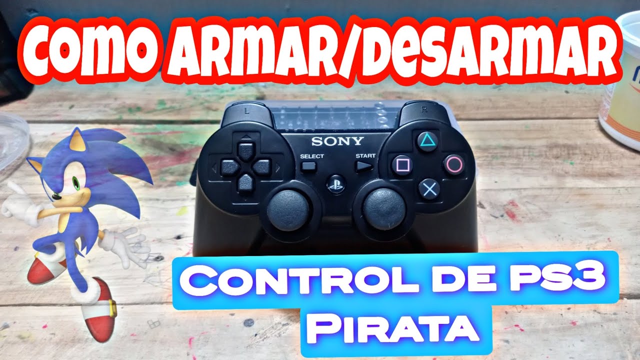 Como desarmar/armar un control de ps3 pirata, y como van los gatillos | TUTORIAL