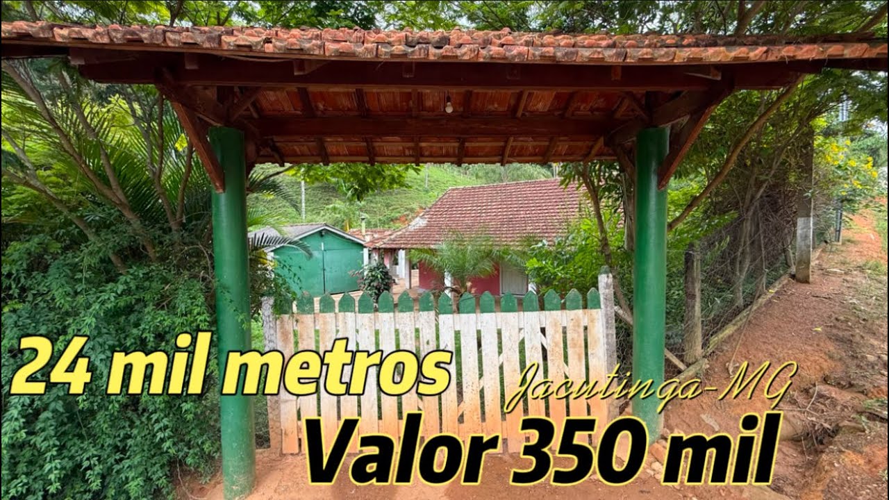 Sítio com 24 mil metros à venda em Jacutinga-MG