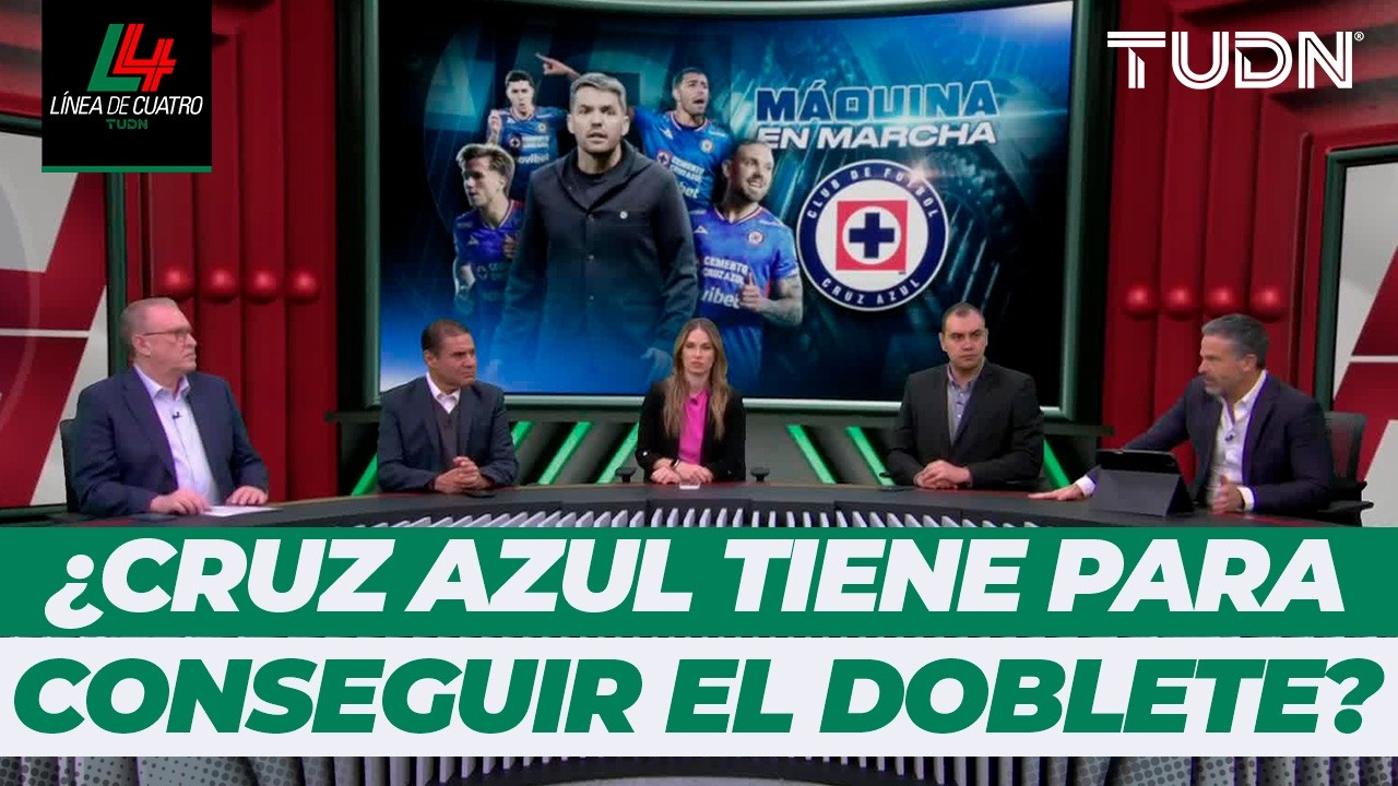 ¡MÁQUINA ENRACHADA! 🚂🔵 Cruz Azul va POR TODO: Liga MX y Concacaf Champions Cup | Línea de 4