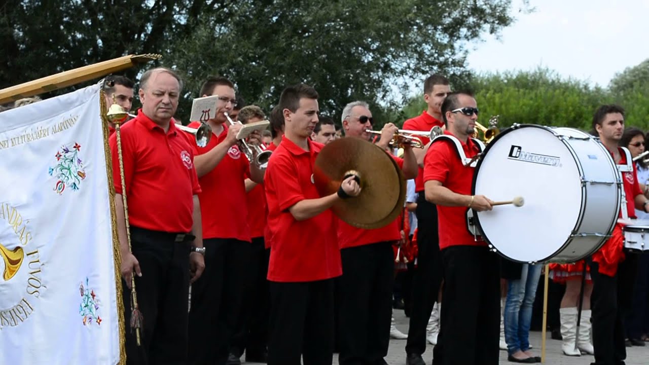 Mezőkövesdi Fúvószenekar Rétyen: Szamosmenti induló közös szám