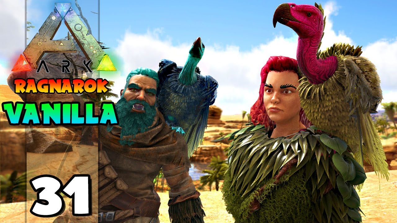 DOMANDO URUBU E PEGANDO DROPS VERMELHOS !!! ARK: RAGNAROK (VANILLA) 31
