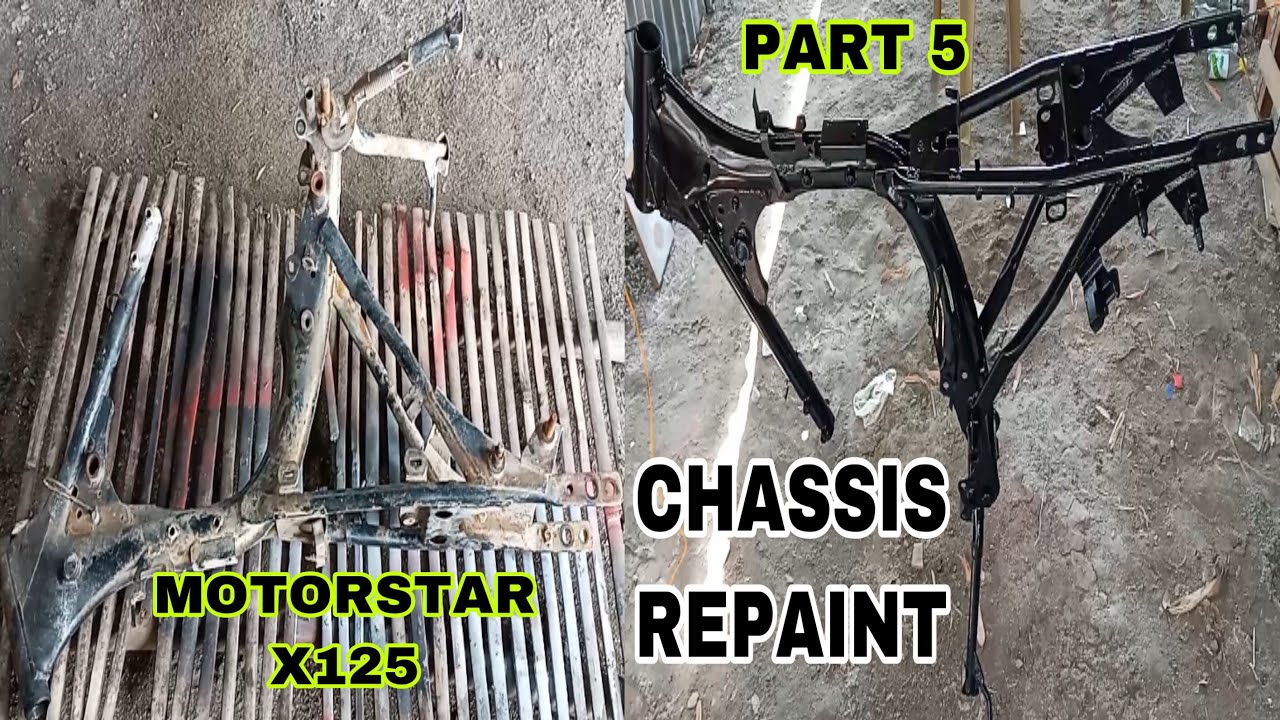 Motorstar x125 Restoration Part 5 | Chassis Repaint | MOTOR LIKOT