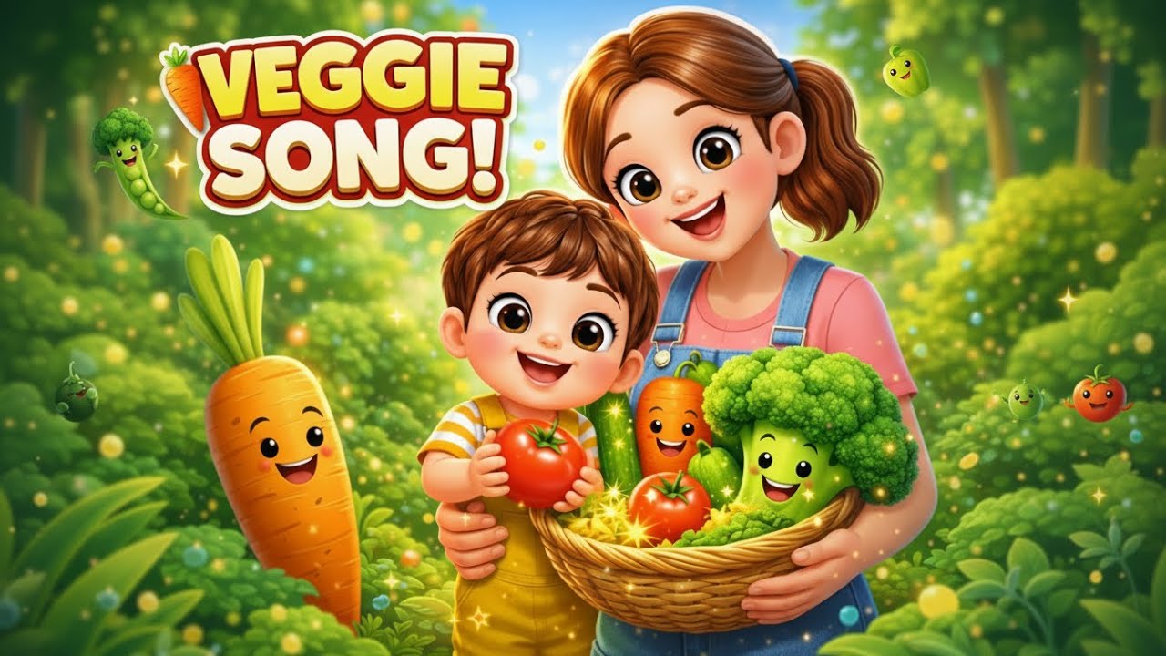 Овощная песенка для детей 🥕 | Веселая обучающая песенка про овощи #овощныестишки #детскиестишки
