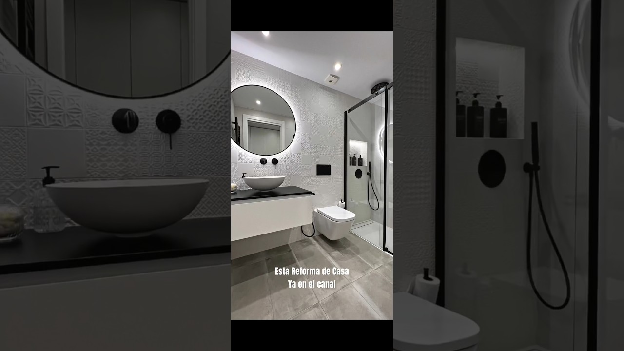 ANTES y DESPU&Eacute;S BA&Ntilde;O 😳 Reforma completa d esta CASA en nuestro canal #reforma #antesydespues #casa