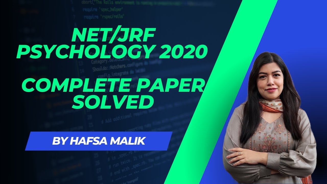 PRACTICE & PAPER ANALYSIS  | NTA UGC-NET 2020 PSYCHOLOGY  | HAFSA MALIK #hafsa_malik #gate #net