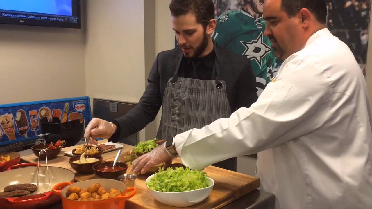 Dallas Stars C Tyler Seguin Unveils His 'Segs and Bacon' Burger at the AAC