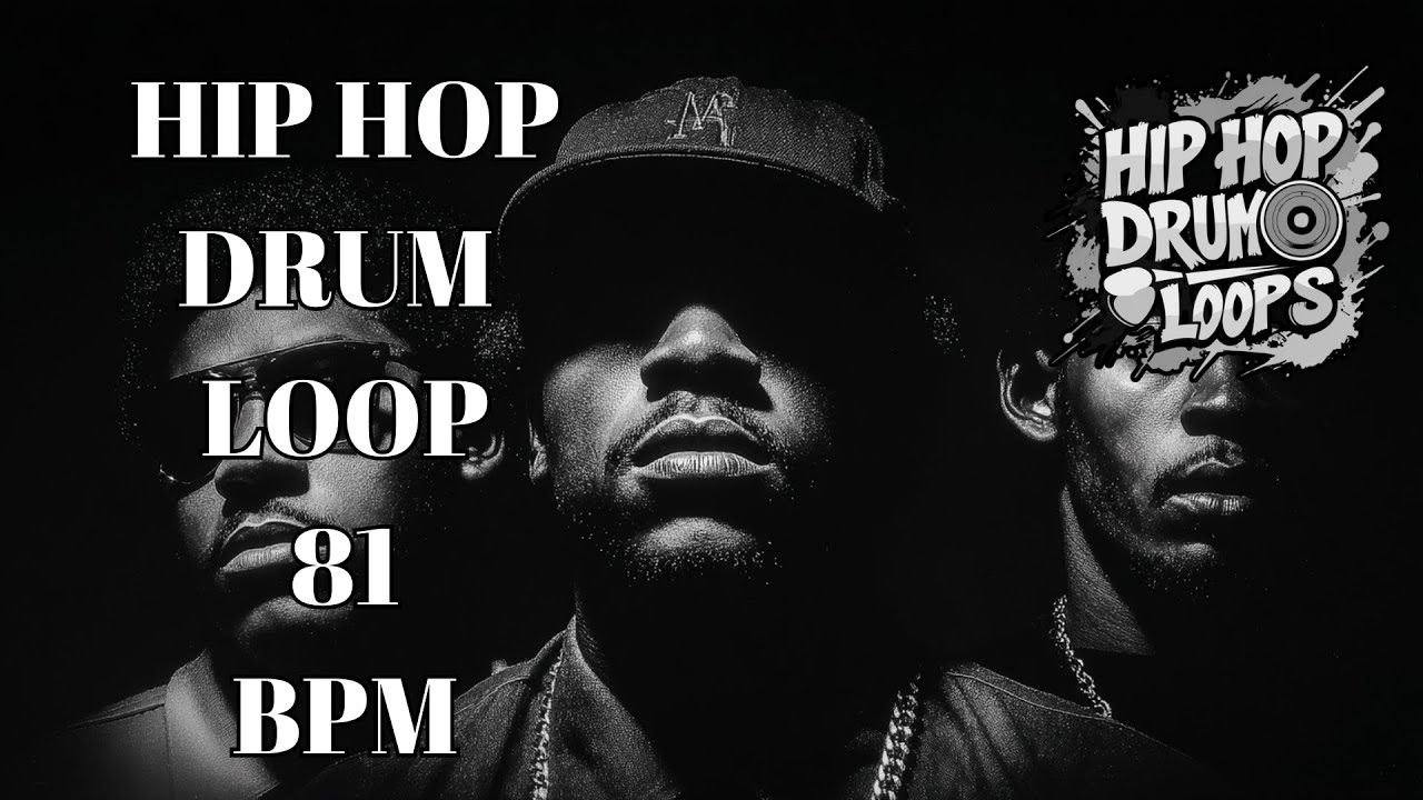 81 BPM Hip Hop Drum Backing Track | Smooth Jazz Rap Vibe