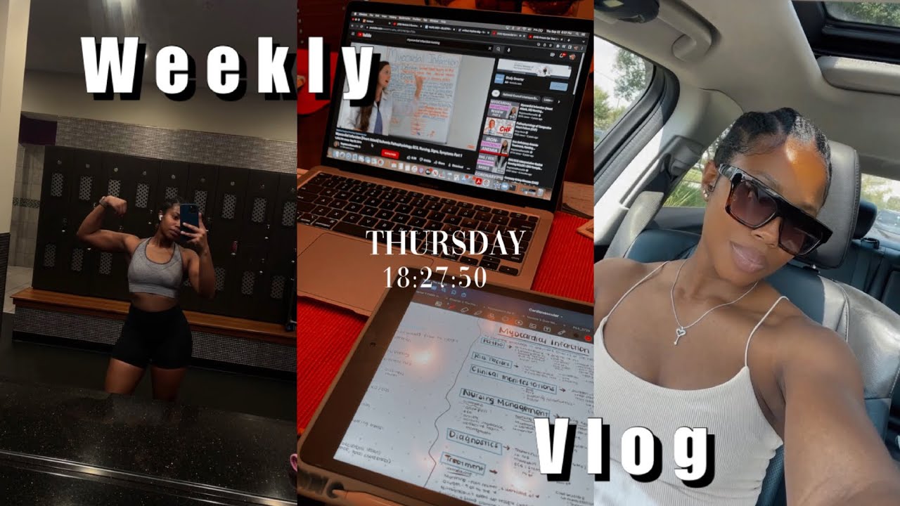 WEEK IN THE LIFE OF A NURSING STUDENT| another exam week, balancing life + school