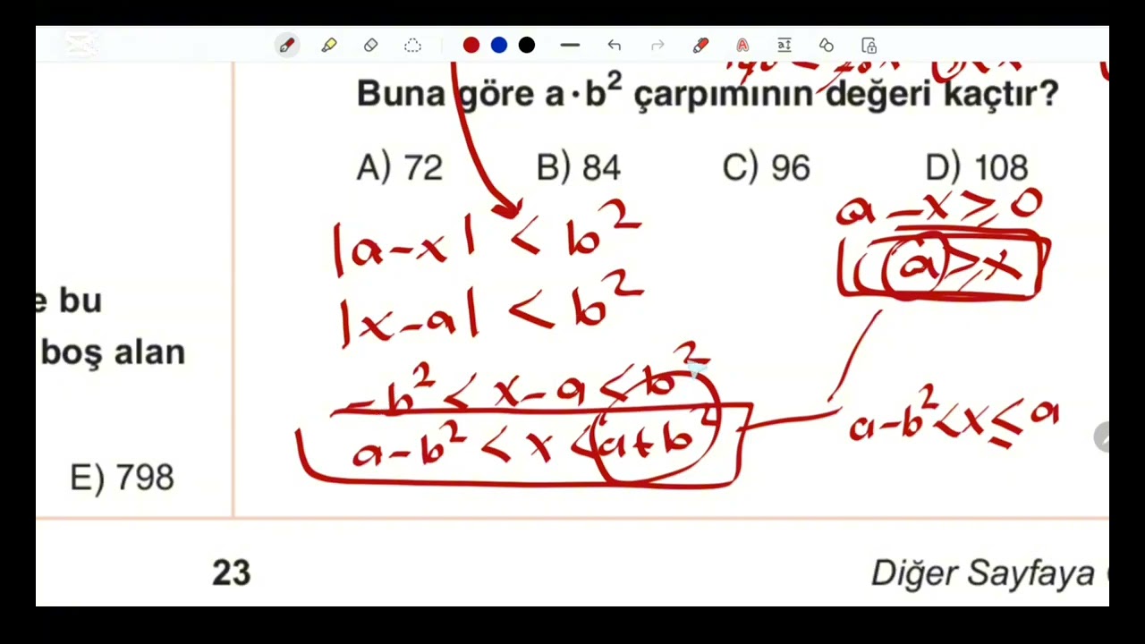 Bilgi Sarmal Tyt Atak Denemesi Matematik Çözümleri