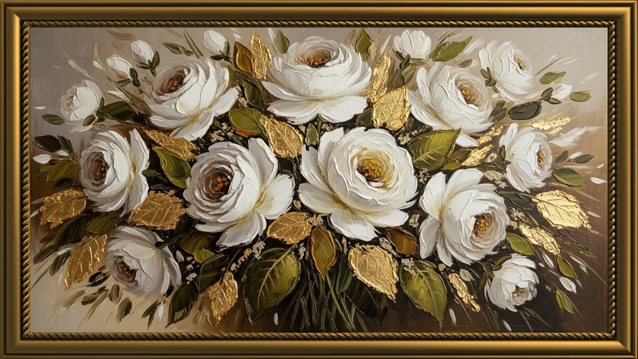 12 Hour Framed Floral Art Gallery 🌸  Elegant 4K Frame TV Wall Art for Relaxation & Luxury Decor
