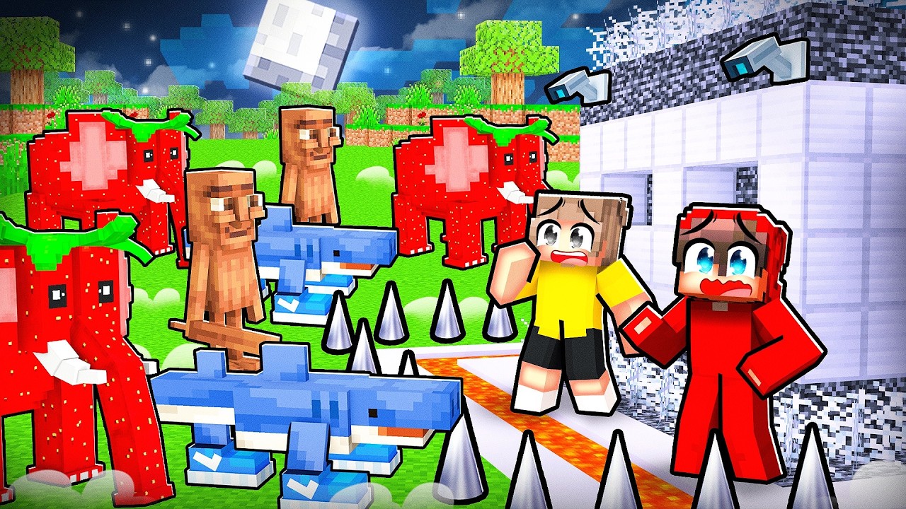Secret Brainrots против самого безопасного дома в Minecraft