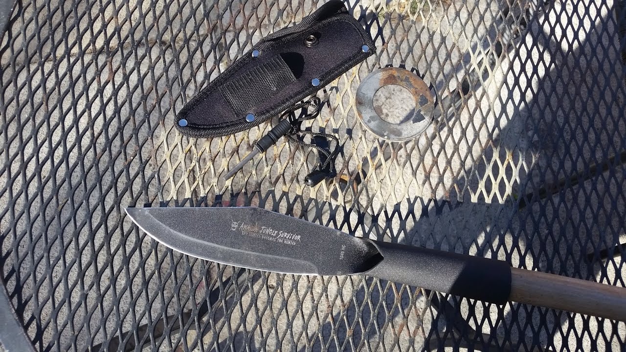 AMAZON JUNGLE SURVIVOR SPEARHEAD W/FIRE STARTER-AWESOME