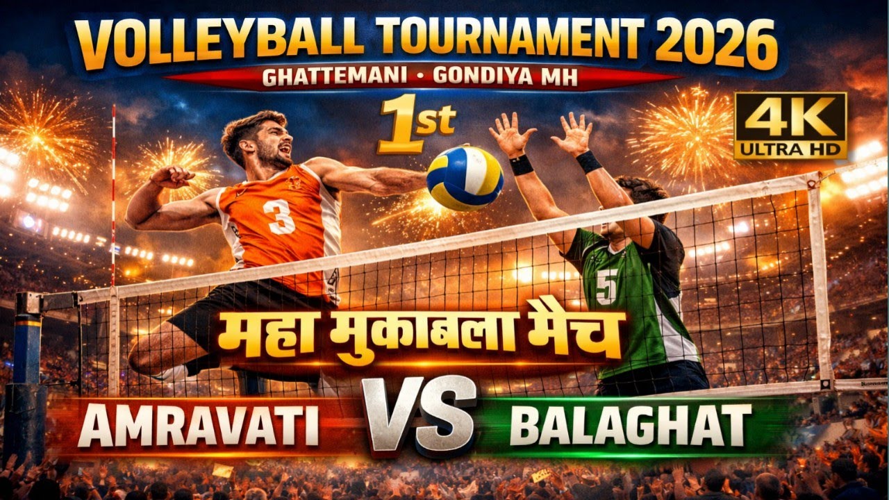 अमरावती 🆚 बालाघाट || सेट - 1|| वॉलीबॉल टूर्नामेंट घट्टे मनी गोंदिया महाराष्ट्र || फुल हाइलाइट मैच 🔥