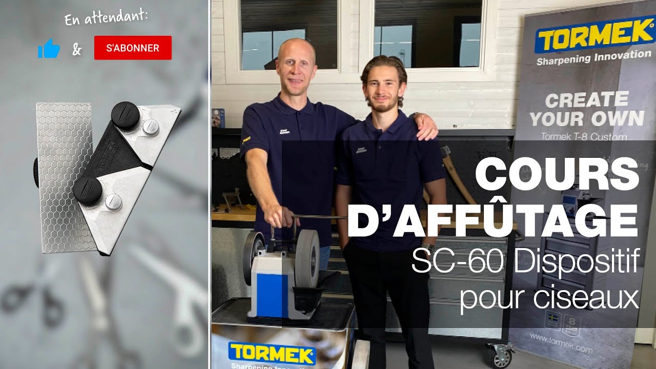 Affûtage des ciseaux avec le SC-60 Dispositif pour ciseaux | Partie 28 | Cours d'affûtage Tormek