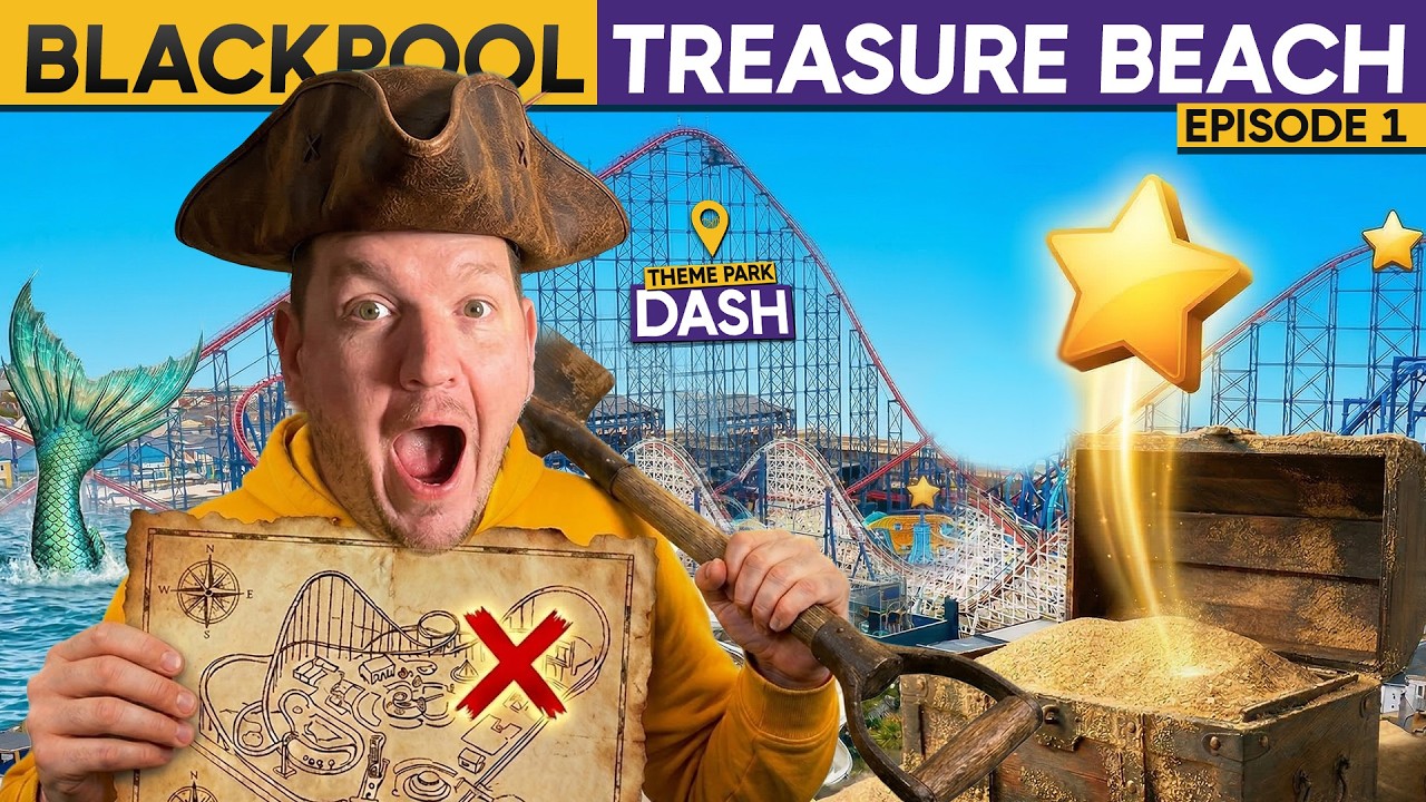We did our own TREASURE HUNT in a THEME PARK!