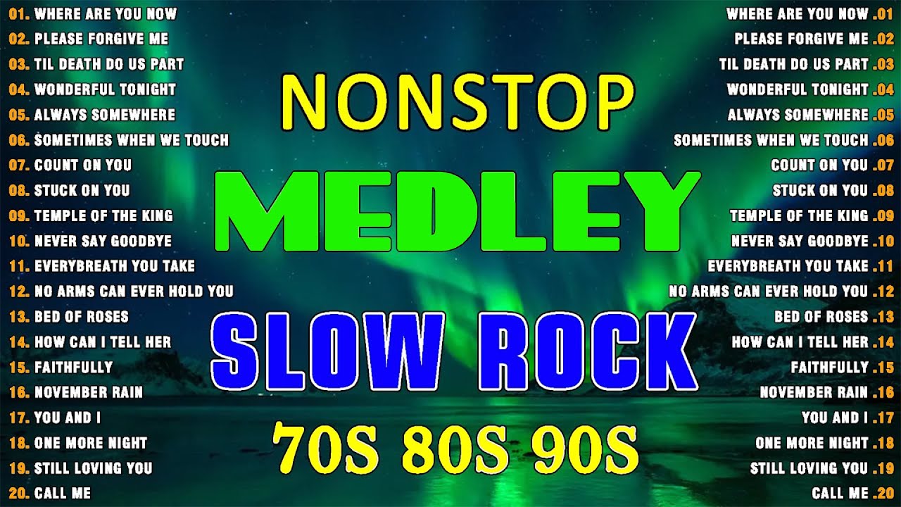 slow rock love songs collection 70s 80s 90s  nonstop slow rock pinoy medley 💕 best luamang tugtugin