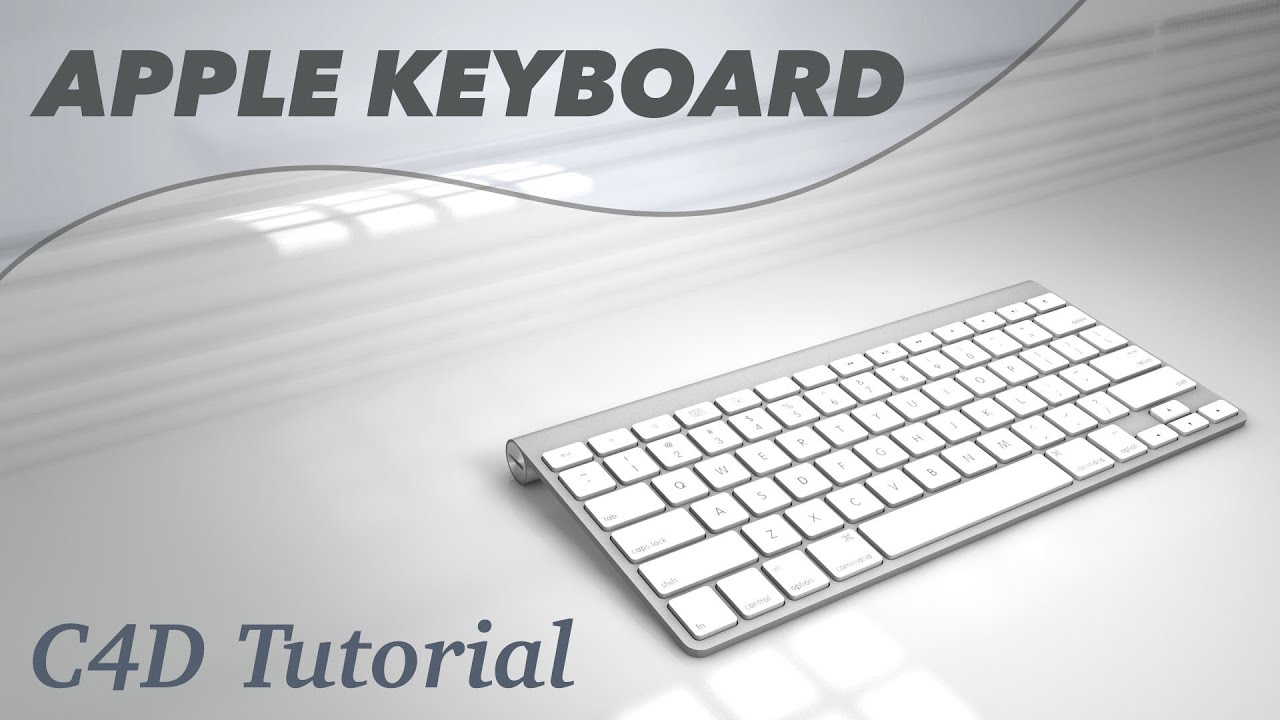 Apple Keyboard Tutorial Cinema 4D Modelling 3D for C4D A1314