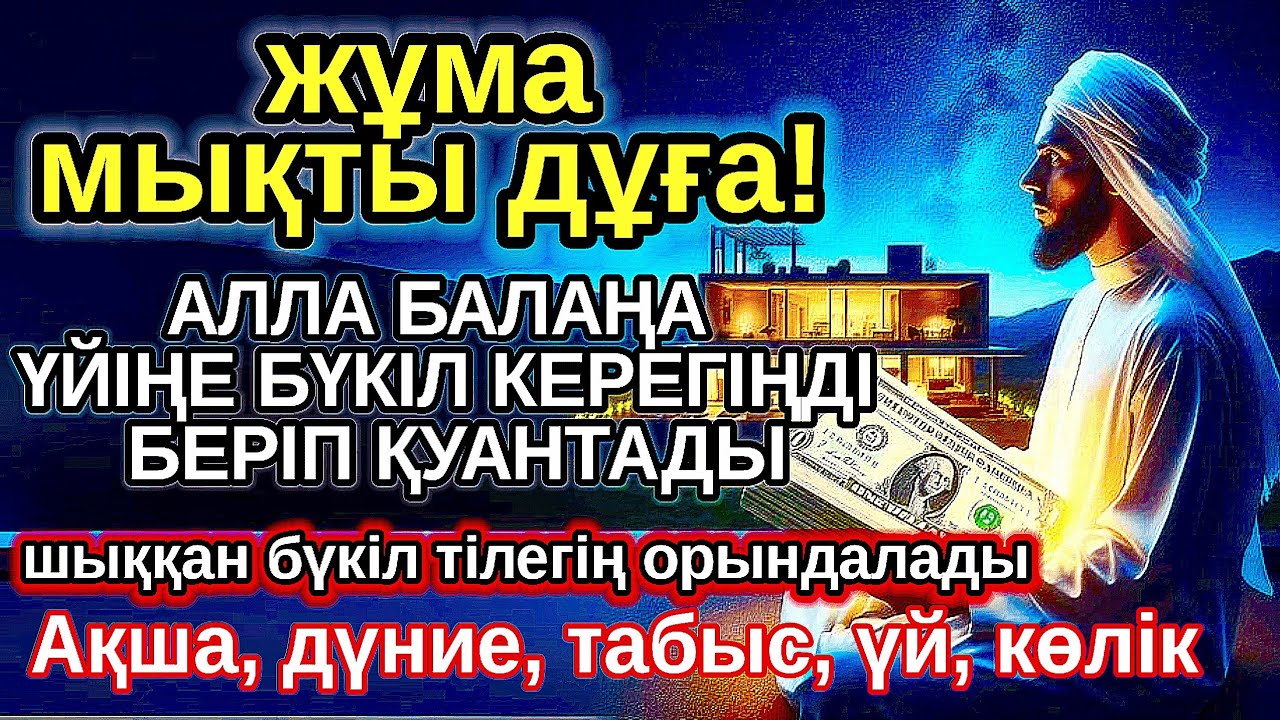 жұма КҮНІ ЕҢ ҚҰДІРЕТТІ ДҰҒА! Алла бүкіл тілеуіңді және балаңа керектің бәрін беріп қояды