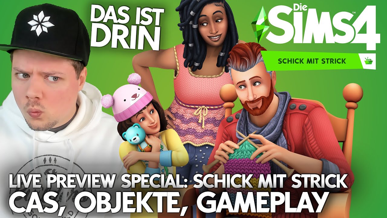 CAS, Objekte, Gameplay 🧶 Die Sims 4 Schick mit Strick Accessoires-Pack Preview mit allen Details 💚