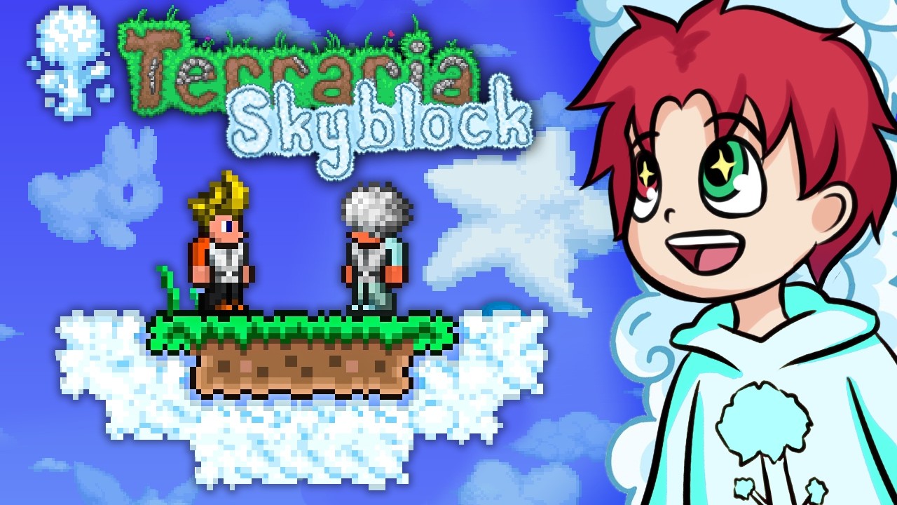 SKYBLOCK Z RYFKIEM ☁️ TERRARIA 1.4.5: SKYBLOCK #1 [Legendary Mode]