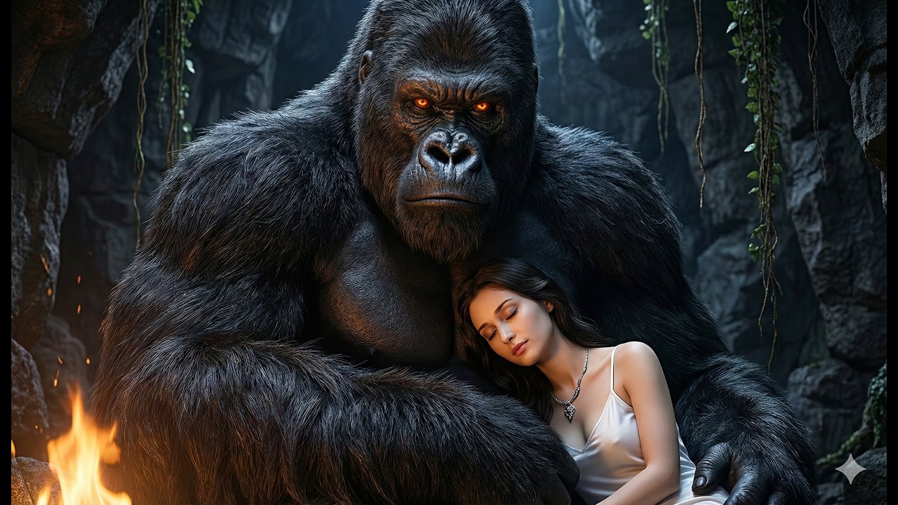 Part 1: 3.6 Million Years Ago King Kong & The Beauty - Full Cinematic VEO 3 AI 4K
