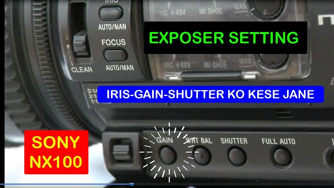 NX100 |  Manual exposer | setting kese kare | मैनुअल शूट कैसे करें | Hindi