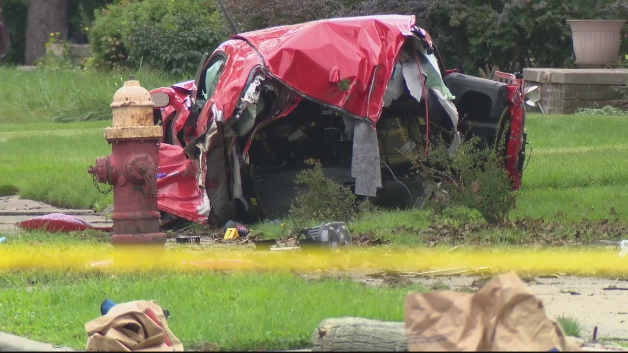 Dodge Challenger split in half after crashing at 100 MPH, one killed