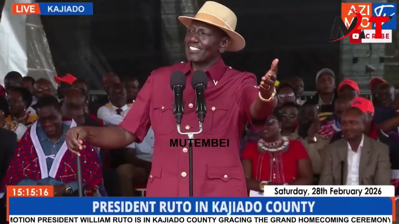 RUTO ATTACKS GACHAGUA BADLY IN KAJIADO COUNTY