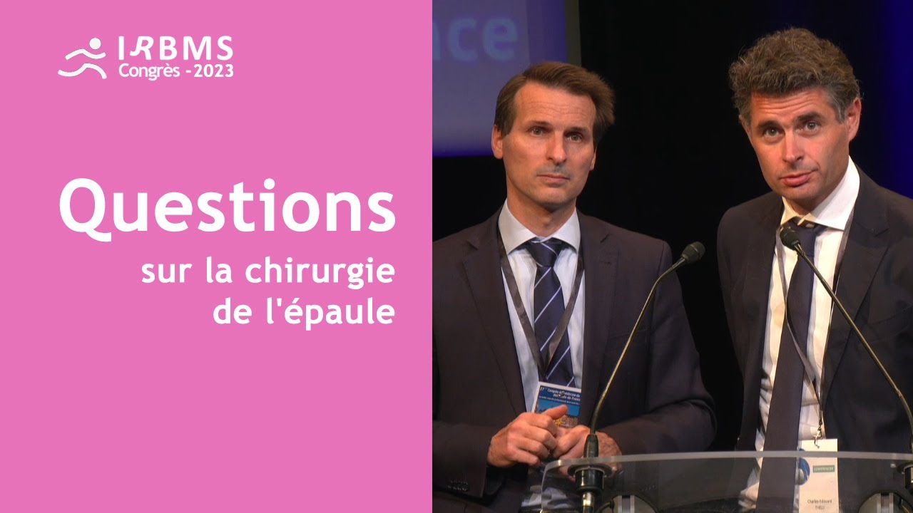 Questions sur la chirurgie de l'épaule