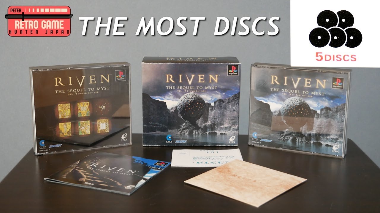 Riven, the Sequel to Myst | This game has 5 discs!