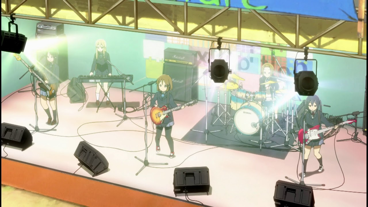 Gohan wa Okazu from the K-on Movie but without guitars or keyboard
