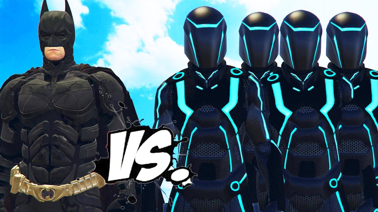 BATMAN VS TRON - The Dark Knight vs Tron army