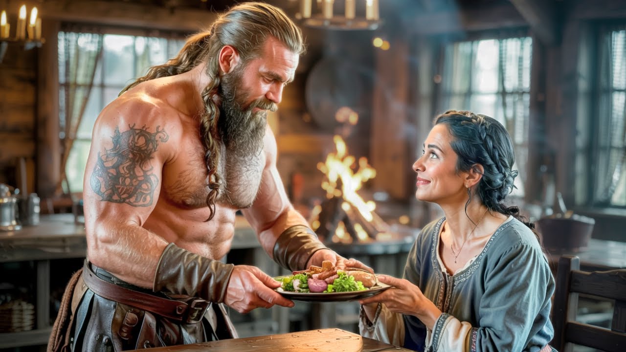 Giant Viking Fed Hungry Widow Daily—Never Knowing She Was the Exiled Queen