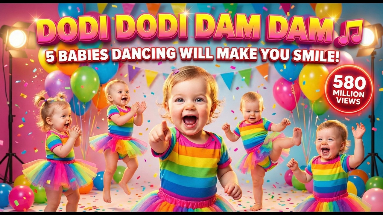 Dodi Dodi Dam Dam  Wake Up Song + Dance, Clap & Bubbles!  Rhyme Haven Kids Songs