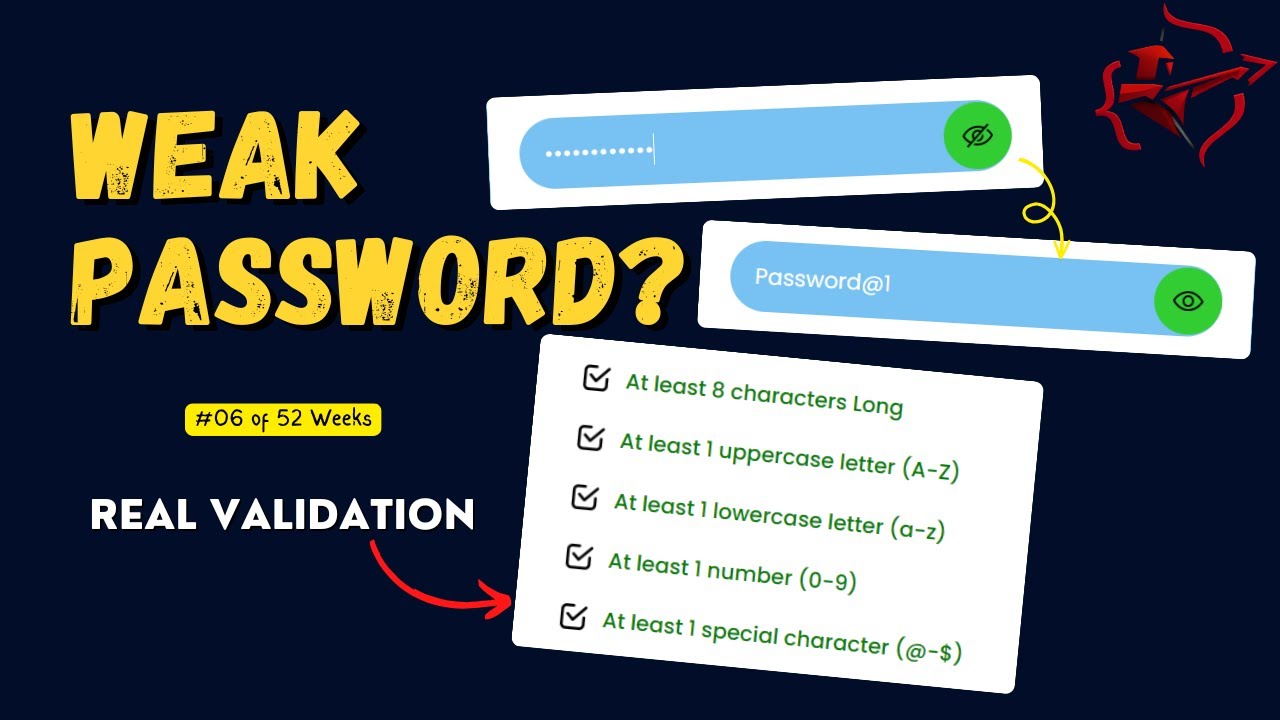 Build a Password Validator in JavaScript (Regex + Security Rules)