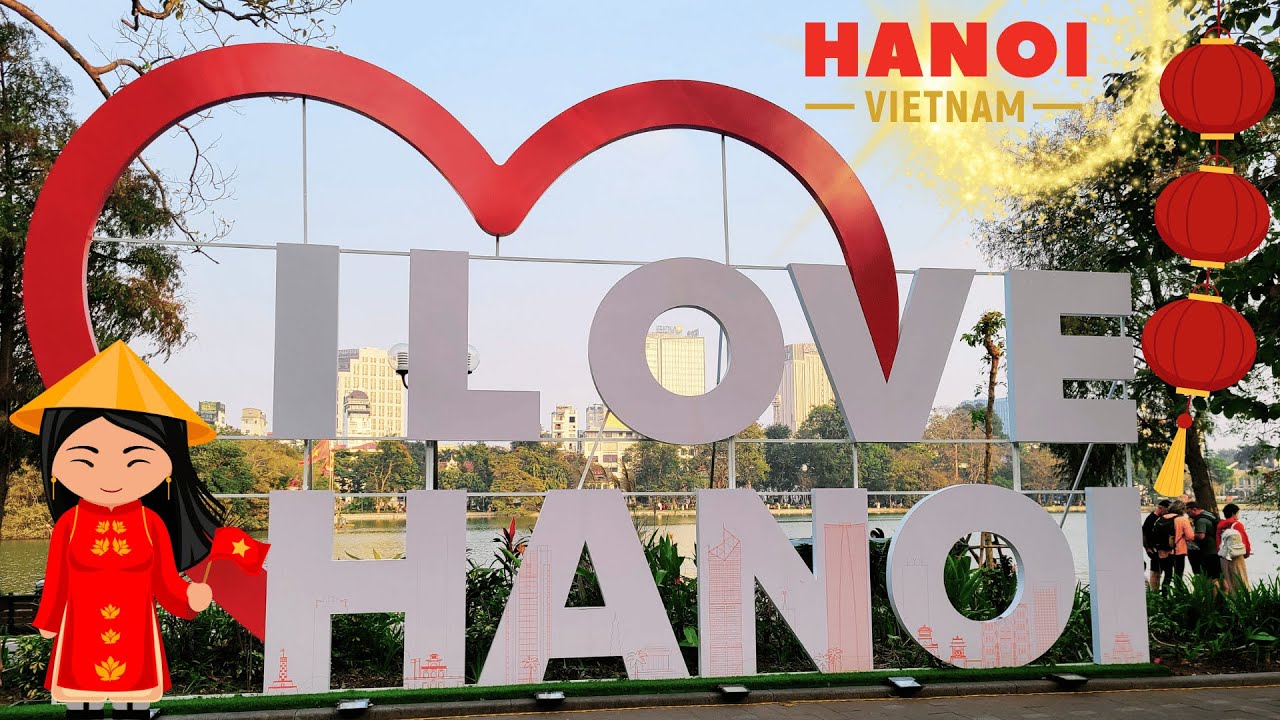 [4K] Late Day Walking Tour in Hoàn Kiếm Lake & Old Quarter | Hanoi Vietnam 4K Walking Tour 🚶‍♂️🌆